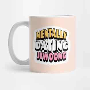 Zero base one zb1 mentally dating jiwoong zerose typography | Morcaworks Mug